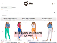Tablet Screenshot of cuba-clothing.com